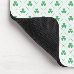 Chic Clover Print Mouse Pad for Home or Office
