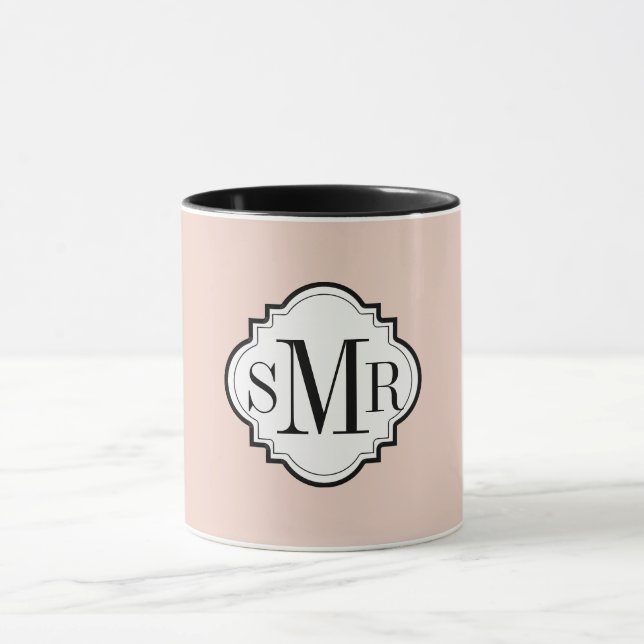 CHIC COFFEE MUG_BLACK/WHITE/PALE DOGWOOD MUG (Center)