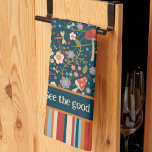 Chic Colourful Mushroom Custom Name Quote Stylish  Kitchen Towel<br><div class="desc">Chic Personalized Floral Mushroom Pattern Modern kitchen towel. These colourful kitchen towels are perfect to add a pop of colour to your kitchen. Make them uniquely yours by adding your name or favourite quote or leave as is. Pair it with a bottle of wine and it makes a great personalized...</div>