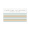 Chic Colourful Retro Stripes Pattern Business Card