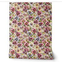 Chic colourful violets flowers purple floral