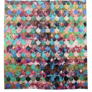 Chic Colourful Water Mermaid Fish Scales