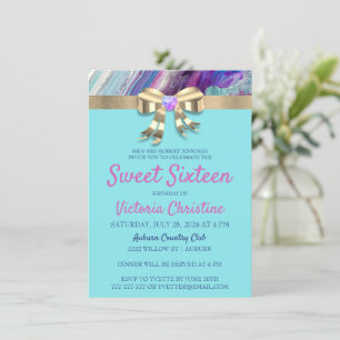 Chic Colours Birthday Invitation