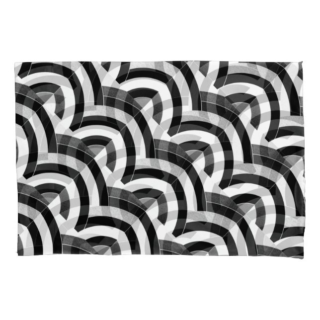 chic contemporary elegant chevrons pillowcase (Front)