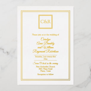Chic Contemporary Monogrammed