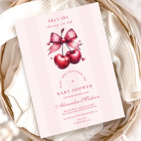 Chic Coquette Cherry on Top Baby Shower