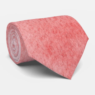 Chic Coral Red Watercolor Splash Neck Tie for Men