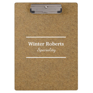 Chic cork wood clipboard