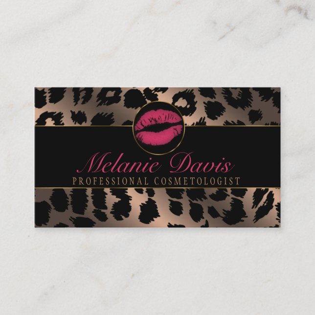 Chic Cosmetology Business Card (Front)