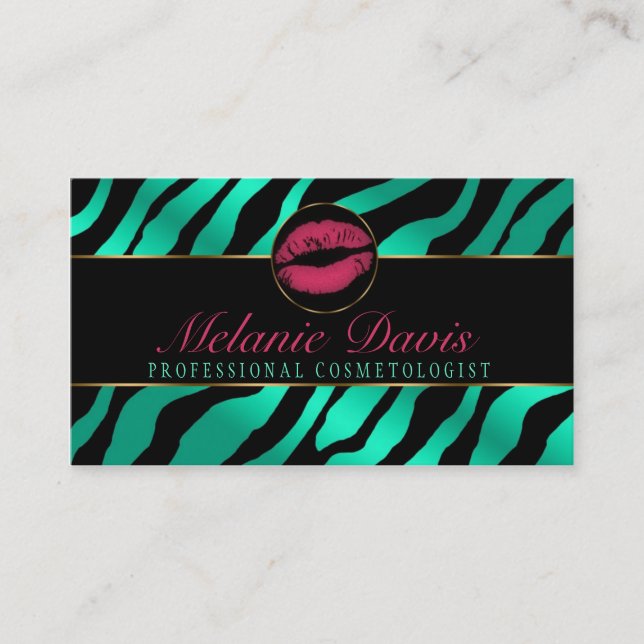Chic Cosmetology Business Card (Front)