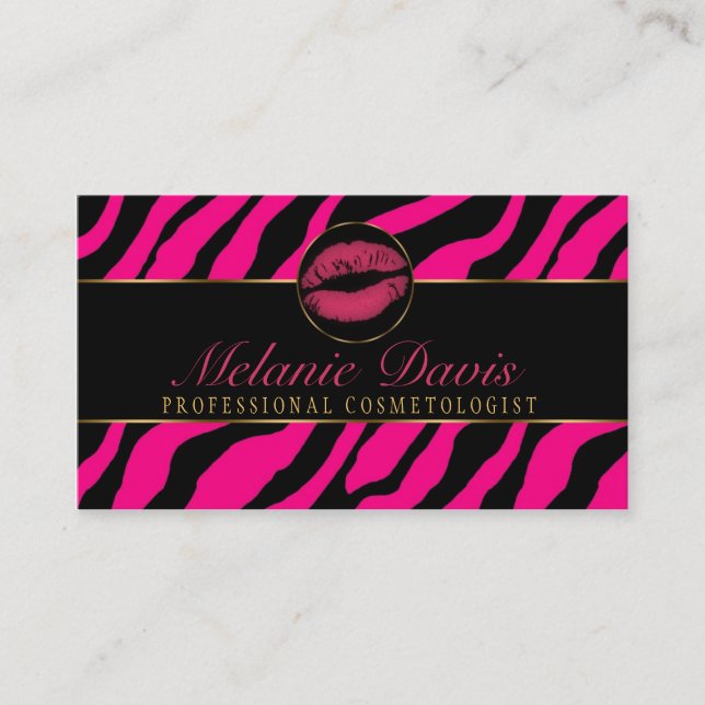 Chic Cosmetology Business Card (Front)