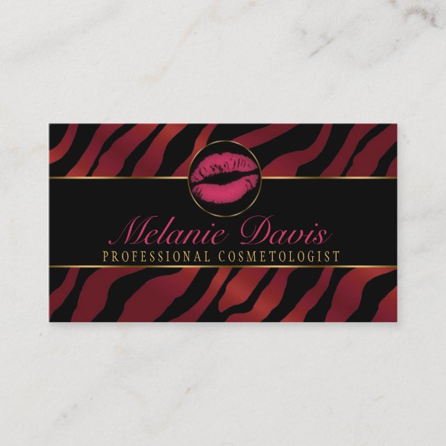 Chic Cosmetology Business Card (Front)