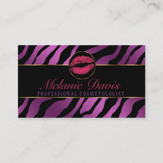 Chic Cosmetology Business Card (Front)
