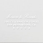 Chic Couple Calligraphie Mariage Adresse de retour