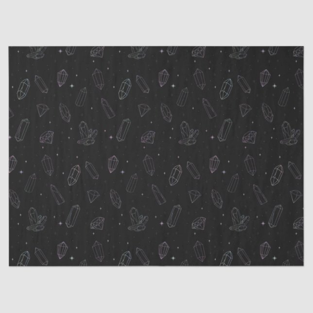 Chic Crystal Holographic Patterned Magical Tissue  Tissue Paper (Front)