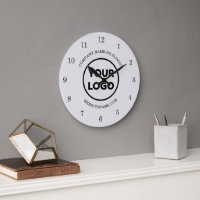 Chic Custom Business Logo and Text on Light Grey