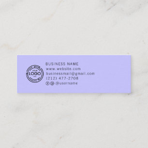 Chic Custom Logo Simple Blue Earring Collection Calling Card
