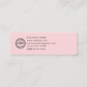 Chic Custom Logo Simple Earring Collection Calling Card