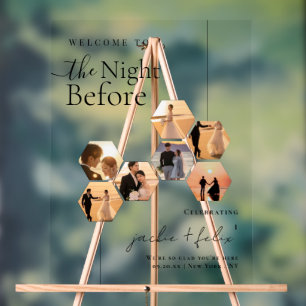 Chic Custom Photo Moderne Dîner De Répétition Bien