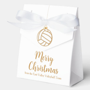 Chic Custom Volleyball Christmas Party Favor Box