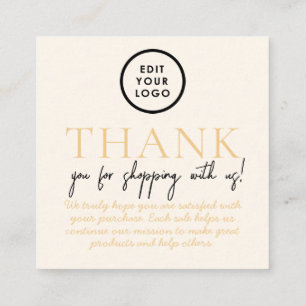 Chic Customer Appreciation Card