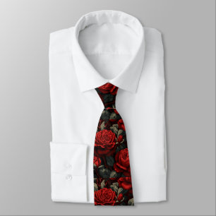 Chic Dads Day Gifts Gardenias Floral Tie