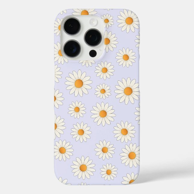 Chic Daisy Flower Pattern – Cute Floral Designe -  Case-Mate iPhone Case (Back)