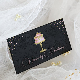 Chic Damask et Fancy Carte de visite boulangerie d