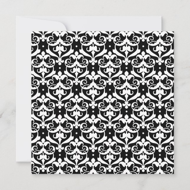 Chic Damask Invitation (Front)