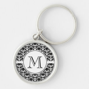Chic Damask Keychain