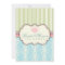 Chic Damask & Stripe Bridal Shower Tea Invitation