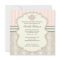 Chic Damask Vintage Baby Shower Tea Invitation