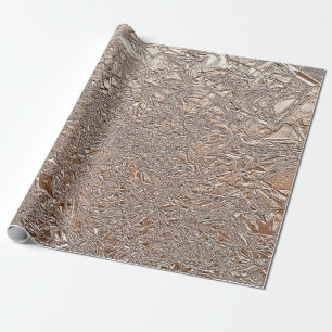 Chic Dark Rose Gold And Cream Wrapping Paper