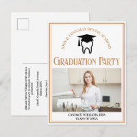 Chic Dental School Photo Custom Graduation Party