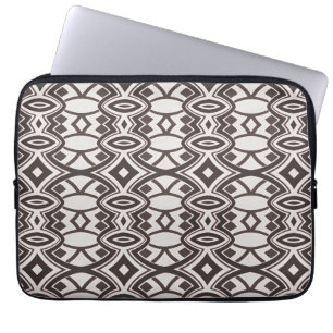 Chic Diamond & Oval Symmetry Laptop Sleeve