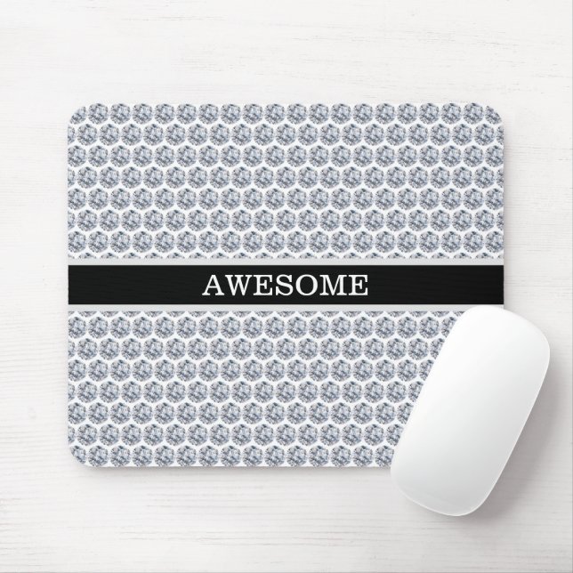 Chic Diamonds/Fractal Mosaic Mouse Pad (With Mouse)