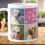 Chic DOG MOM Personalized Pink 7 Photo Collage Coffee Mug<br><div class="desc">Introducing our modern and stylish Dog Mom mug, the perfect gift for any dog lover! This chic mug features a modern custom photo collage and the personalized message to show off your love for your furry friend. As a dog mom there's nothing better than snuggling up with your puppy and...</div>