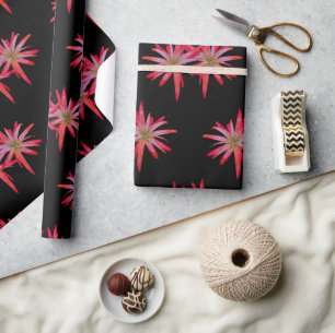 Chic Dreams Botanical Motif Pattern Design Wrapping Paper