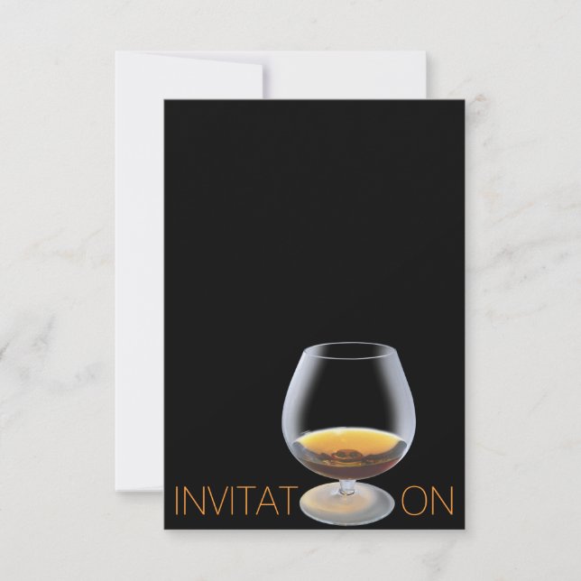 Chic Drink Dinner Vip Personalized Invitation (Front)