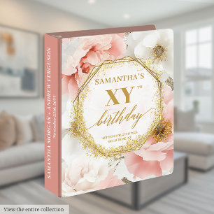 Chic Dusty Rose Gold Anniversaire Classeur