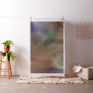 Chic Earthy Strata   Natural Copper Stone Agate Fabric