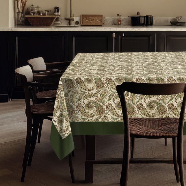 Chic Earthy Swirl Nappe Boho Style pour les repas (Chic Earthy Swirl Tablecloth Boho Style for Meals)