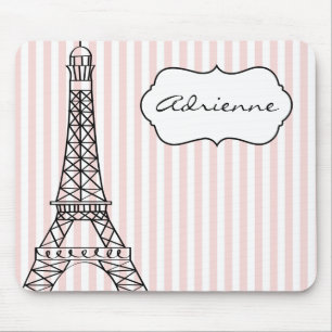 Chic Eiffel Tower Mouse Pad