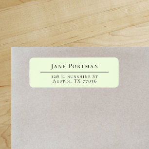 Chic Elegance   Modern Mint Green   Return Address