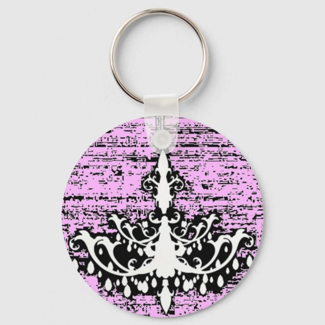 Chic Elegant Chandelier Keychain (Front)