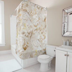 Chic,Elegant Creams & leather flower texture look