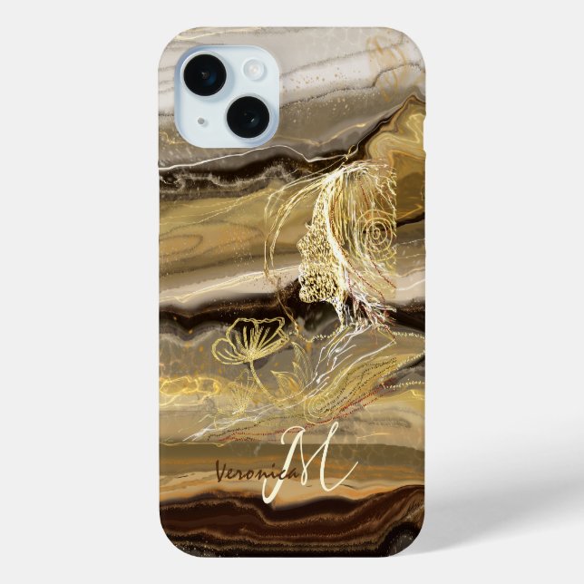 Chic Elegant Marble Case-Mate iPhone Case (Back)
