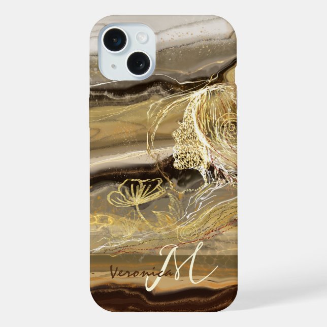 Chic Elegant Marble iPhone Case (Back)