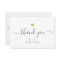 Chic Elegant Modern Script Calligraphy Gold Heart