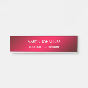 Chic Elegant Plain Stylish Door Sign